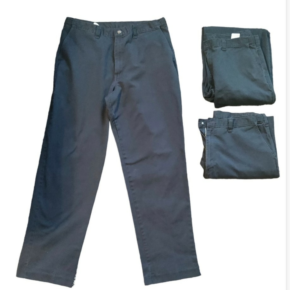 Set of 3 Dickies LP700NV Mens Industrial Pants Comfort Waist 38x34 Navy